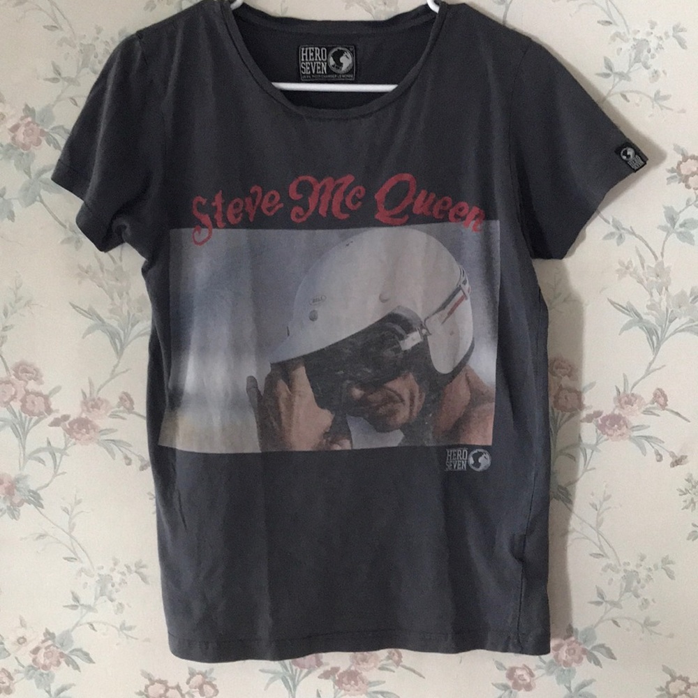 Vintage European tee Steve Mc Queen Hero Seven